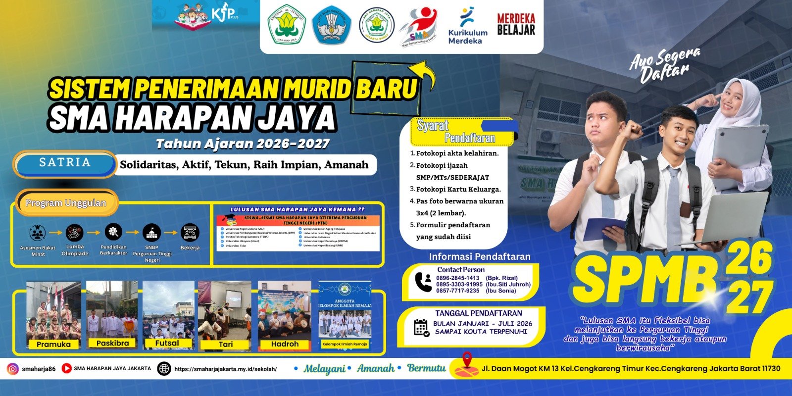 Penerimaan Peserta Didik Baru (PPDB) Tahun Ajaran 2026/2027